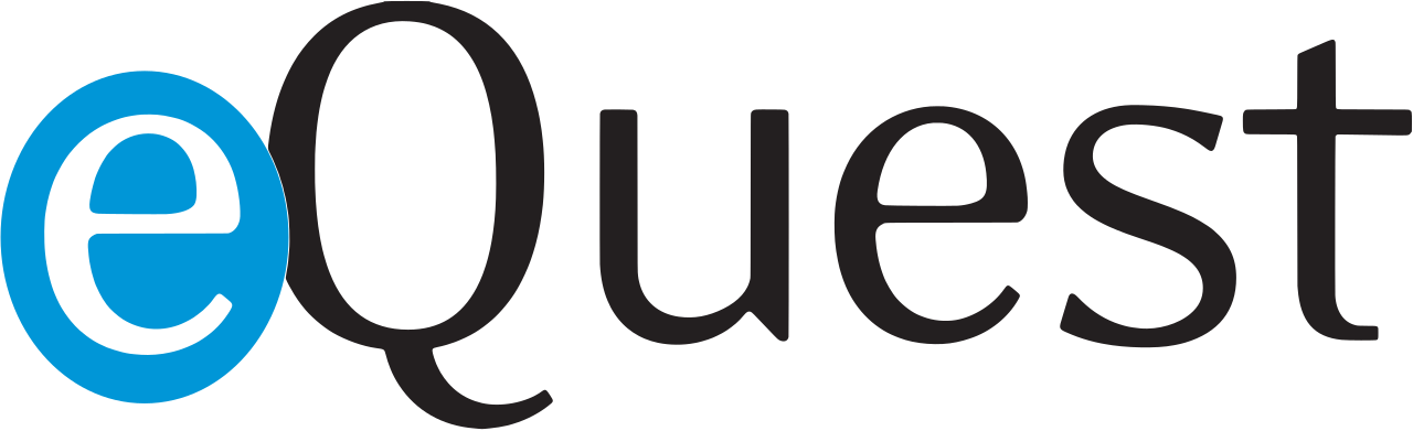 eQuest primary logo, light version